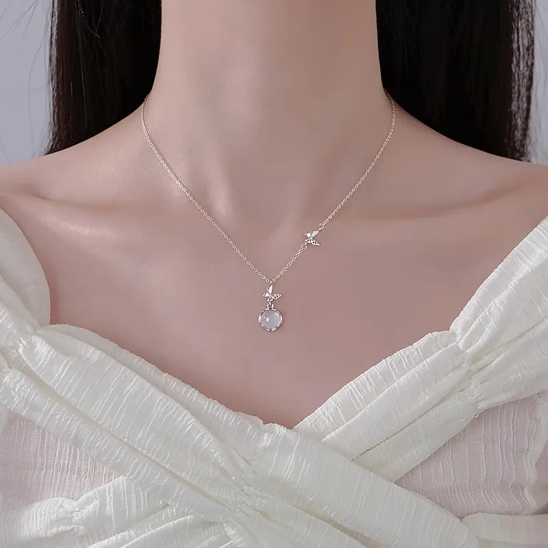 JUICY GRAPE Chalcedony Jade Necklaces Women's-5
