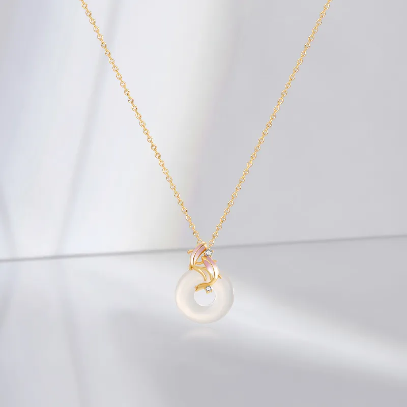 JUICY GRAPE Chalcedony Jade Necklaces Women's-3