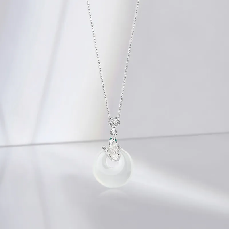 JUICY GRAPE Chalcedony Jade Necklaces Women's-3