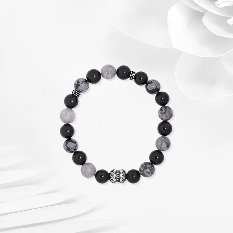 JUICY GRAPE Obsidian Bracelets Unisex-1
