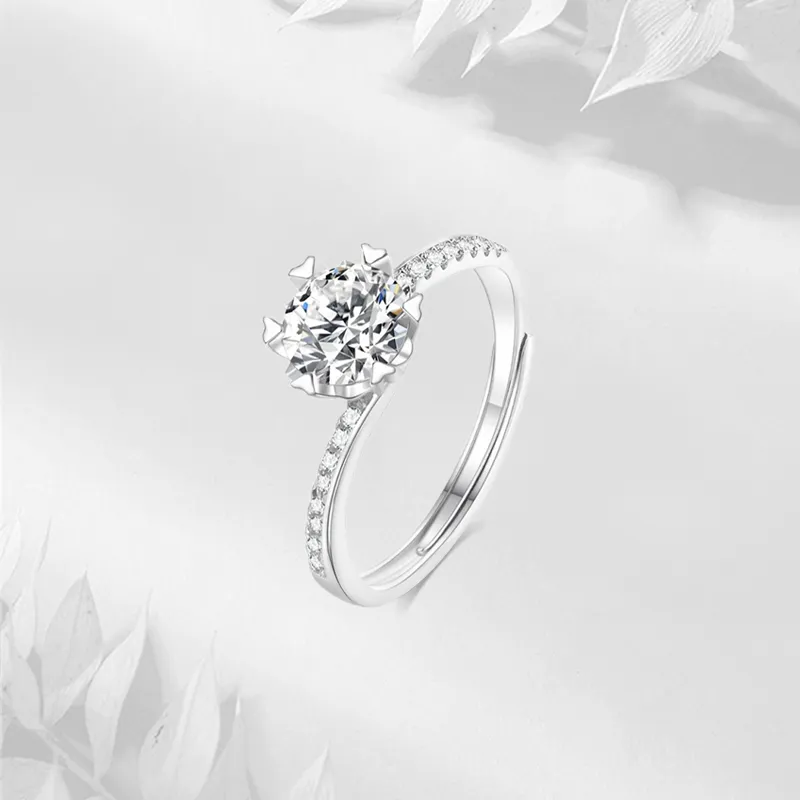 JUICY GRAPE S925 Silver Moissanite Rings Unisex-3