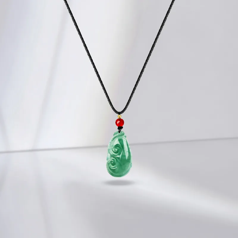JUICY GRAPE African Emerald Jade Necklaces Women's-3