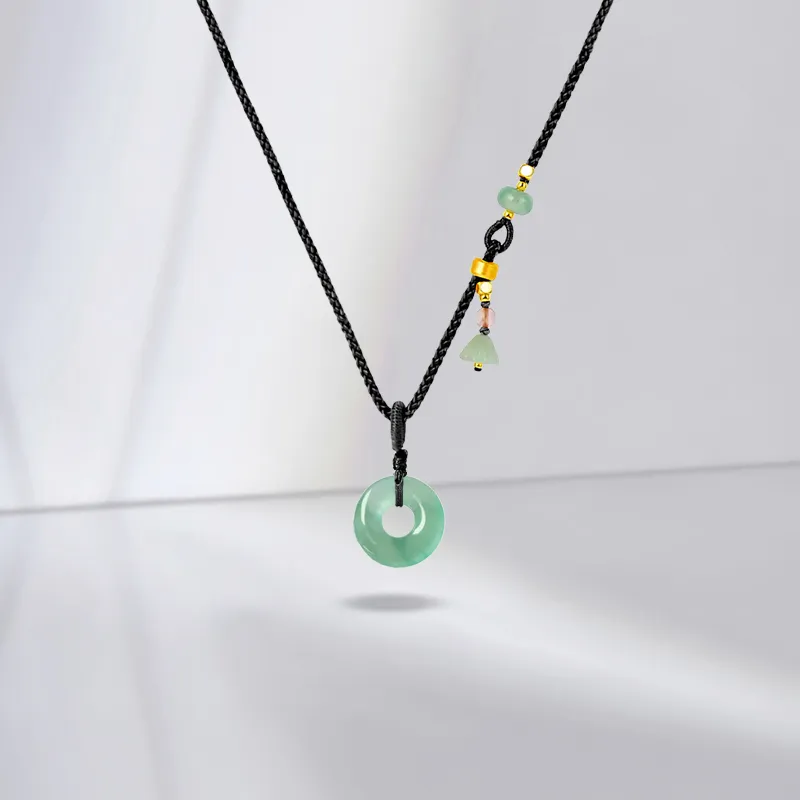 JUICY GRAPE African Emerald Jade Necklaces Unisex-3