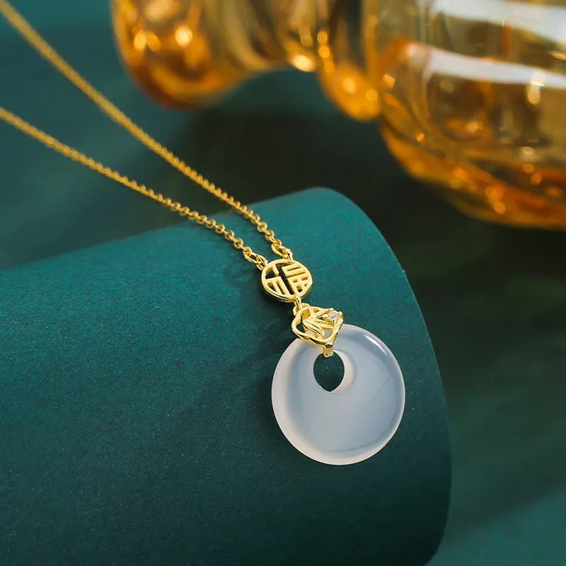 JUICY GRAPE Agate Jade Necklaces Women's-2