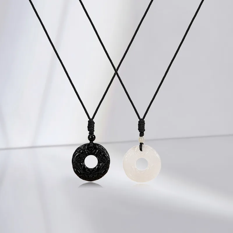 JUICY GRAPE Chalcedony Jade Necklaces Unisex-3