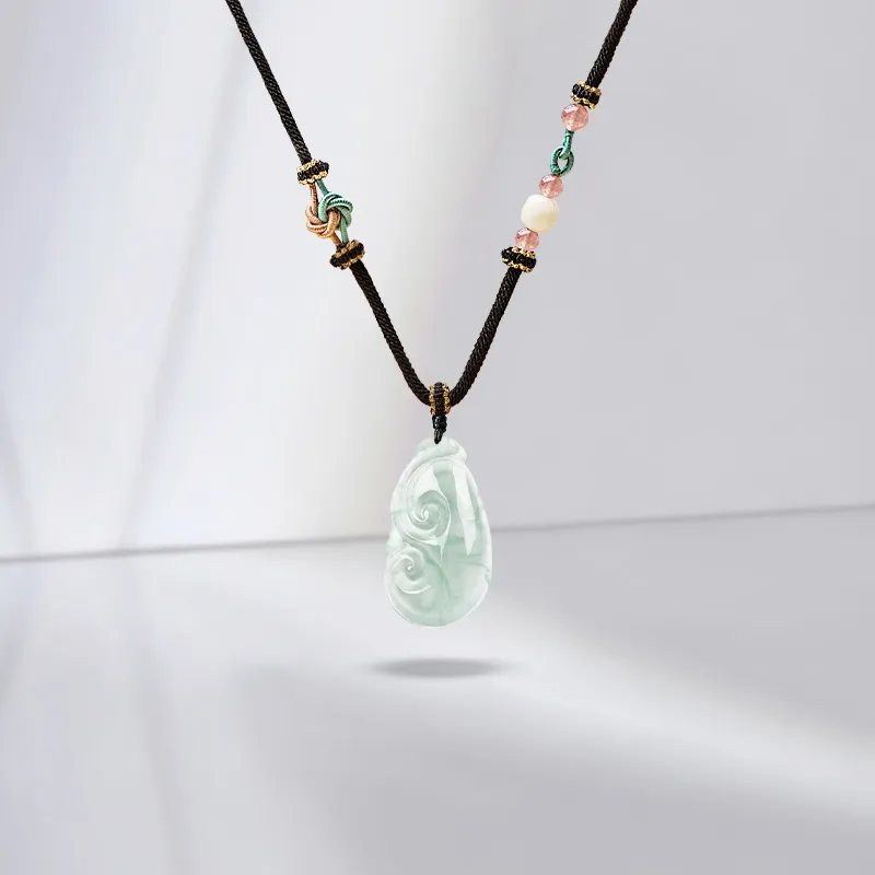 JUICY GRAPE African Emerald Jade Necklaces Unisex-3