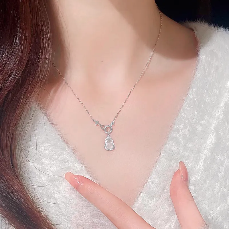 JUICY GRAPE Chalcedony Jade Necklaces Women's-2