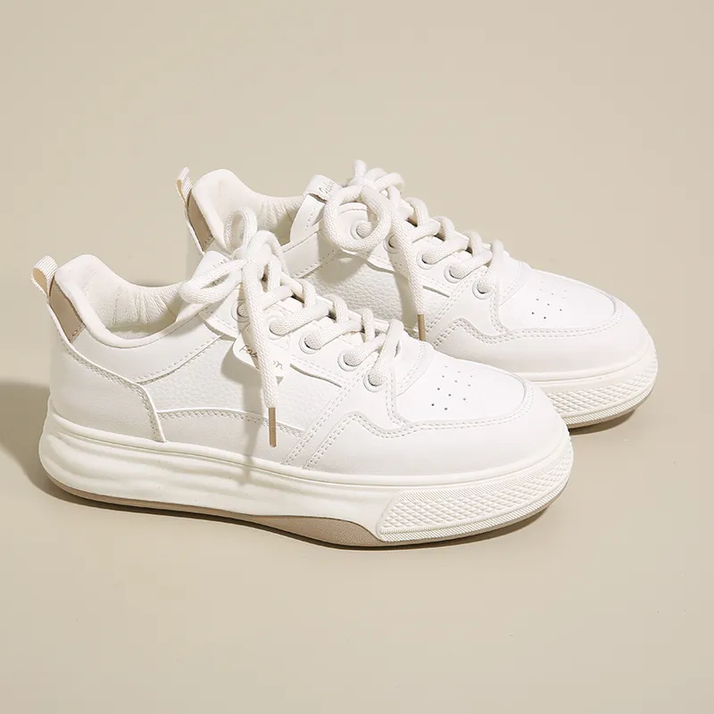 SHENGERLEIDE Slip Resistant Breathable Abrasion Resistant Low Top Skateboard Shoes Women's-3