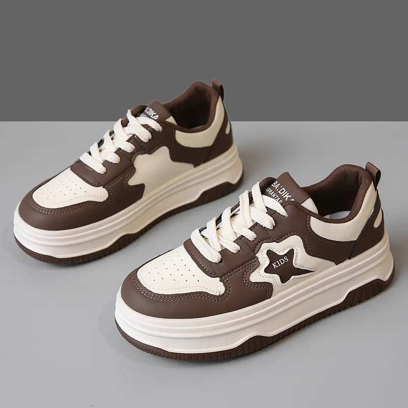 SHENGERLEIDE Non slip Lightweight Low Top Skateboard Shoes Women's-7