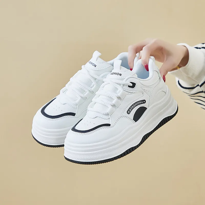 SHENGERLEIDE Slip Resistant Breathable Abrasion Resistant Low Top Skateboard Shoes Women's-6