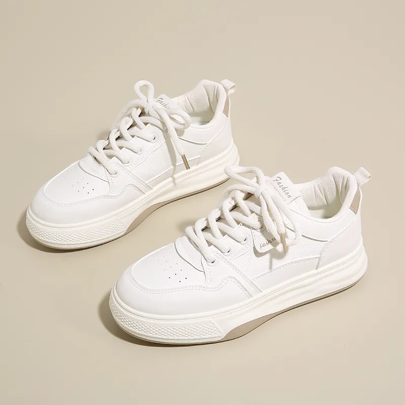 SHENGERLEIDE Slip Resistant Breathable Abrasion Resistant Low Top Skateboard Shoes Women's-1