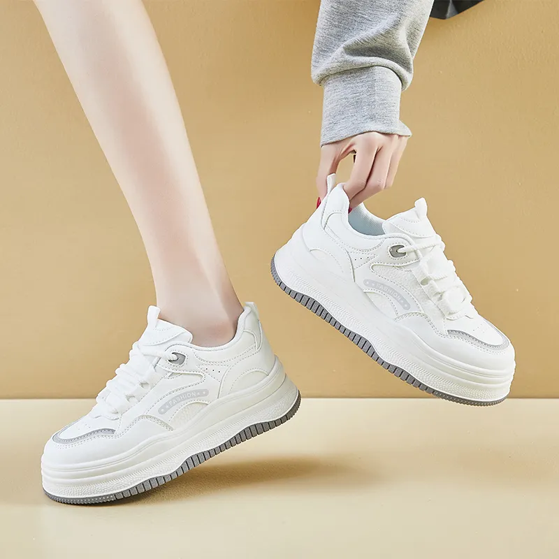 SHENGERLEIDE Slip Resistant Breathable Abrasion Resistant Low Top Skateboard Shoes Women's-13