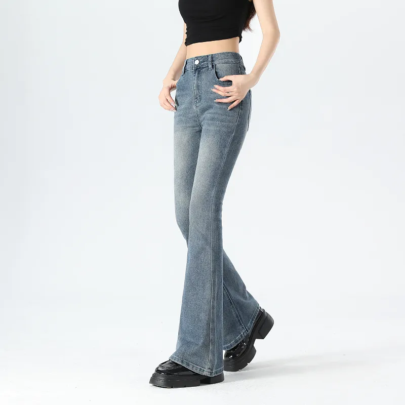 YINLEI SS24 Jeans Women's Nostalgic Blue-2