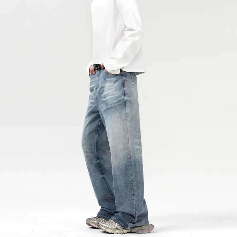 YINLEI Jeans Unisex Blue-4