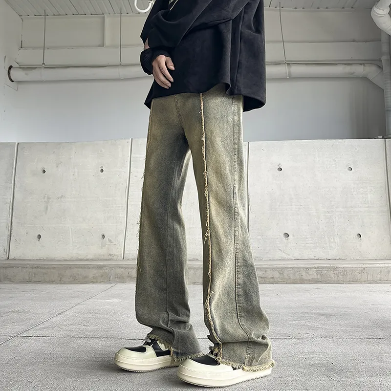 YINLEI Jeans Unisex Washed Color-4