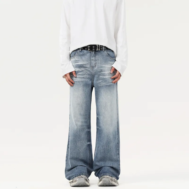 YINLEI Jeans Unisex Blue-2