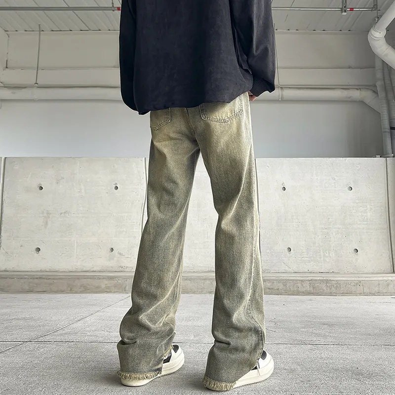 YINLEI Jeans Unisex Washed Color-5