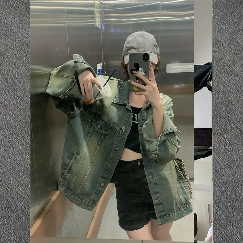 YINLEI Denim Jacket Unisex Blue-3