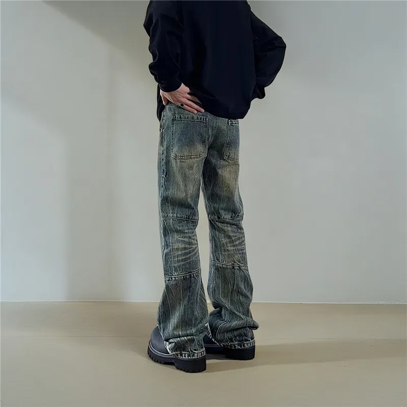 YINLEI Jeans Unisex Blue-6