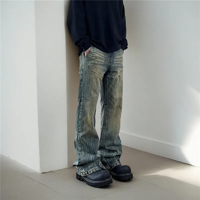 YINLEI Jeans Unisex Blue-4