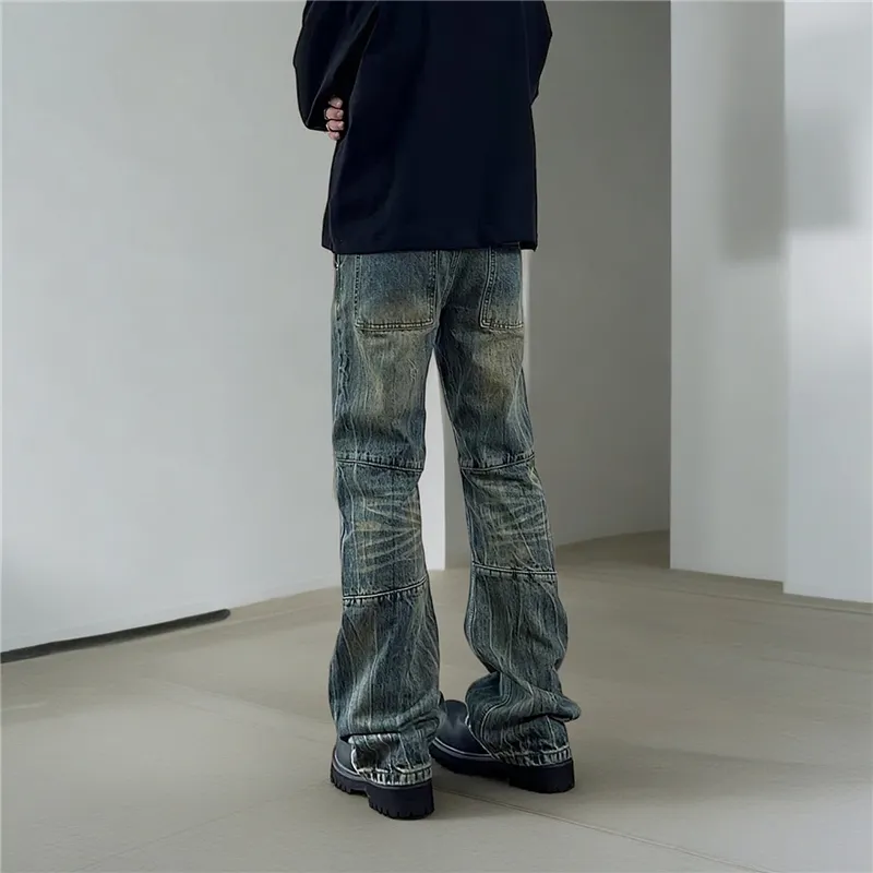 YINLEI Jeans Unisex Blue-5