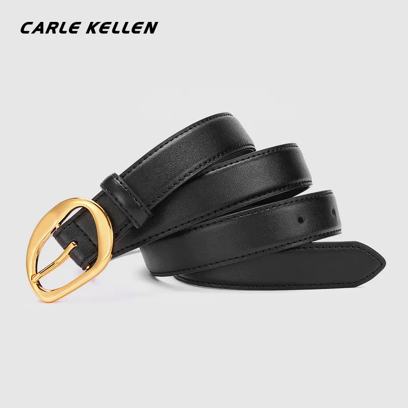 CARLE KELLEN Cow Split Leather Belts Women's 2.3cm-1