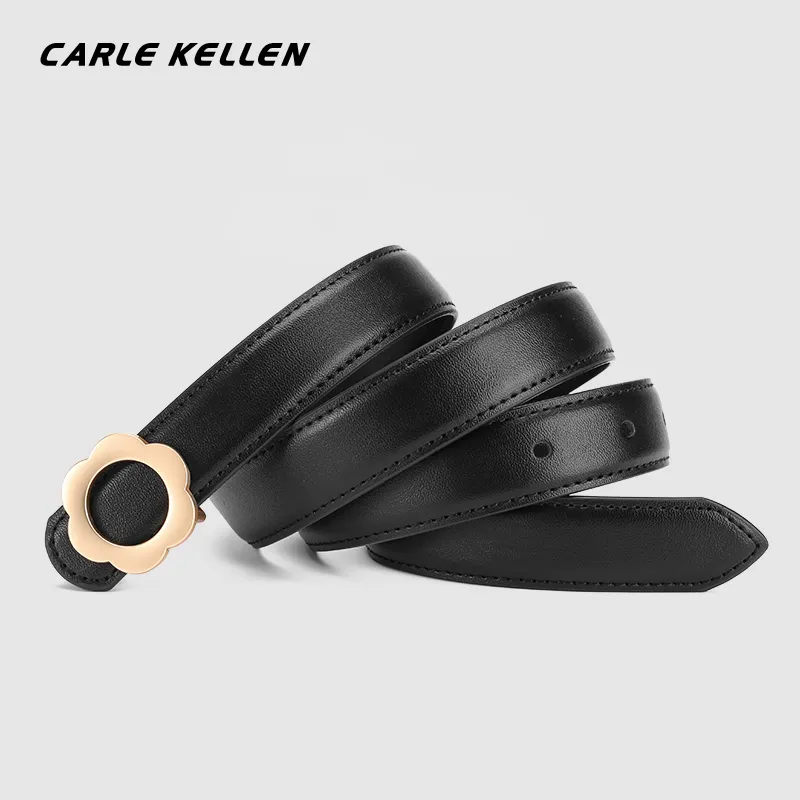CARLE KELLEN Cow Leather Belts Women's 2.3cm-2
