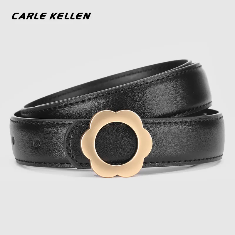 CARLE KELLEN Cow Leather Belts Women's 2.3cm-1