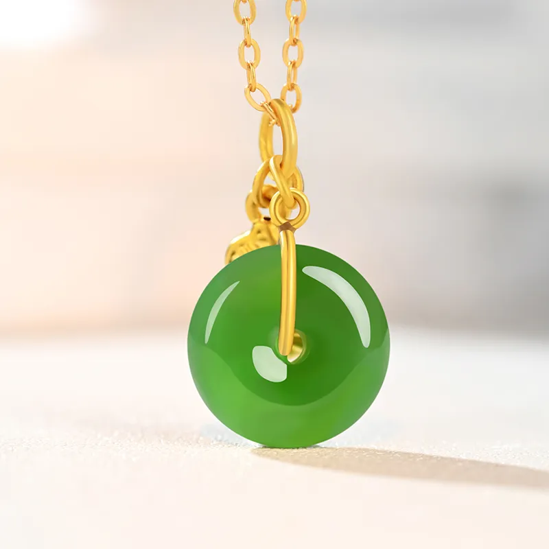 Dragonsign Hetian Jade Necklaces Jasper Unisex-3