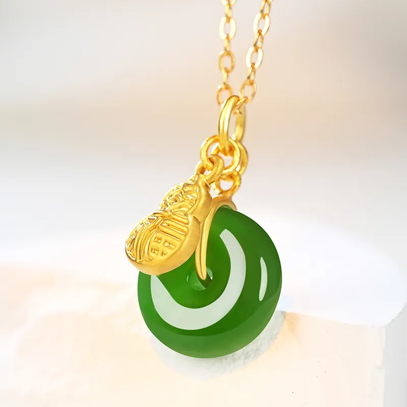 Dragonsign Hetian Jade Necklaces Jasper Unisex-2