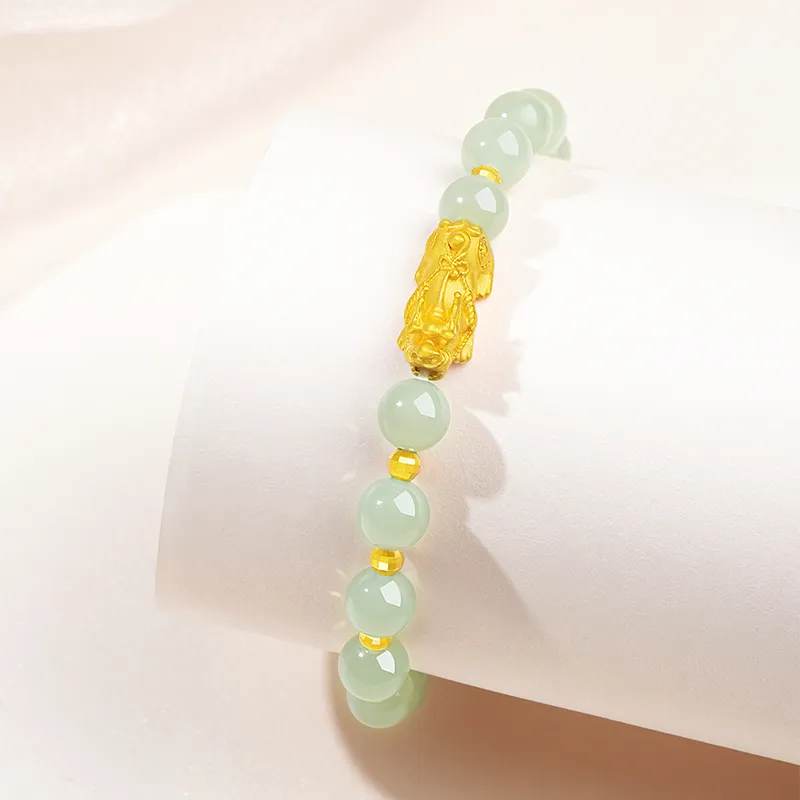 Dragonsign Hetian Jade Bracelets White Jade/Pale Greenish-White Jade Unisex-3