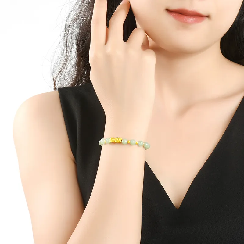 Dragonsign Hetian Jade Bracelets White Jade/Pale Greenish-White Jade Unisex-1