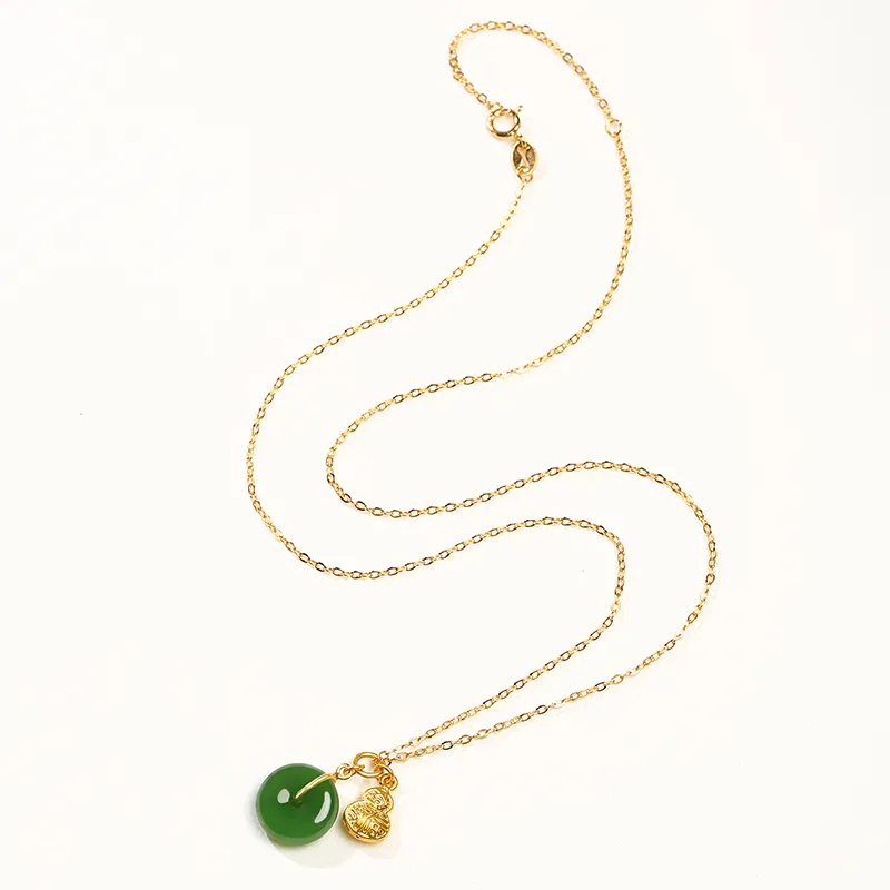 Dragonsign Hetian Jade Necklaces Jasper Unisex-6