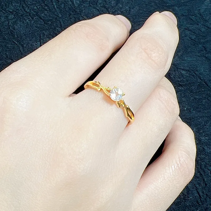 SIWENZHUBAO Topaz Rings Women's-5