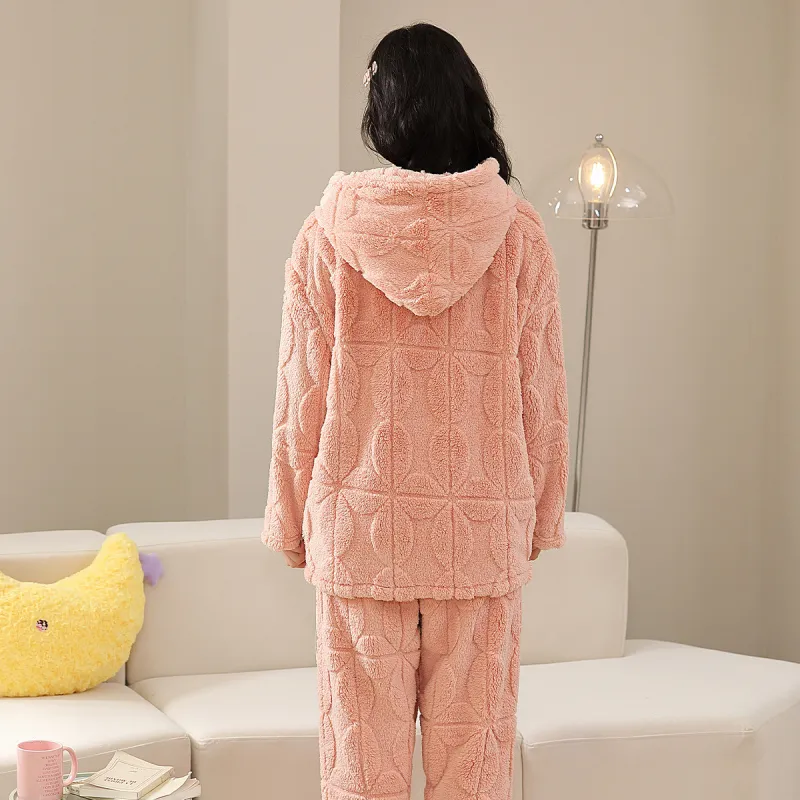 GOSO Pajama Set Women's Pink Orange-1