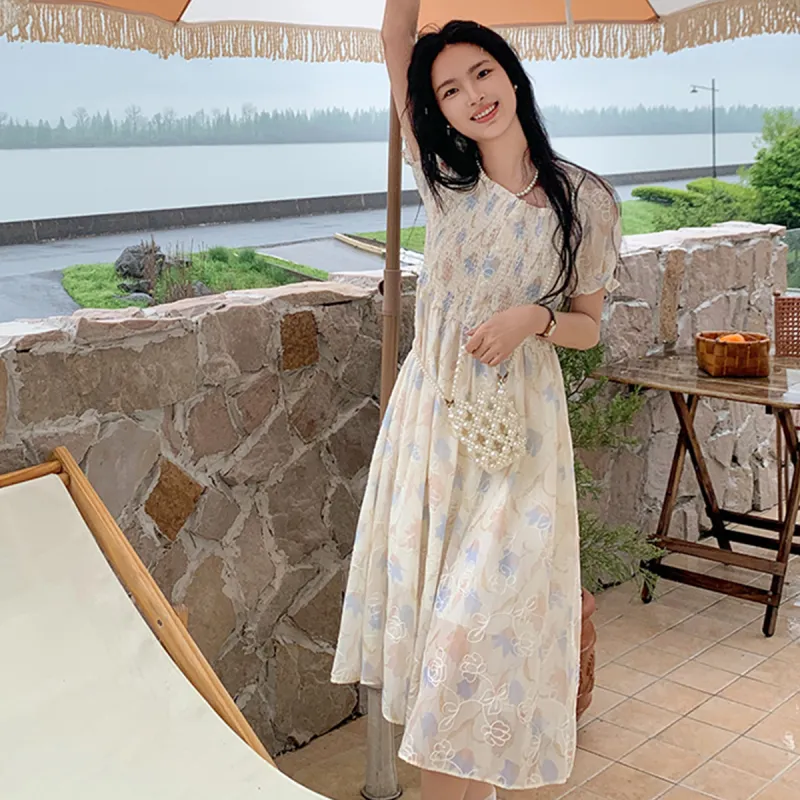 TEME Short Sleeved Dress Women's-5