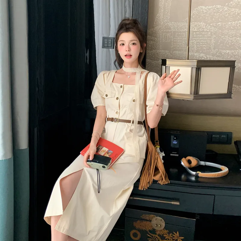 TEME Short Sleeved Dress Women's-2