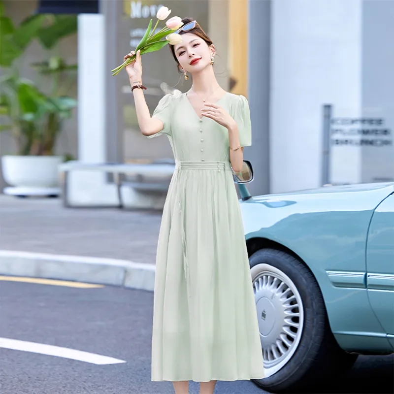 TEME Short Sleeved Dress Women's-4