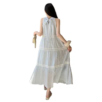 TEME Sleeveless Dresses Women's Light Blue