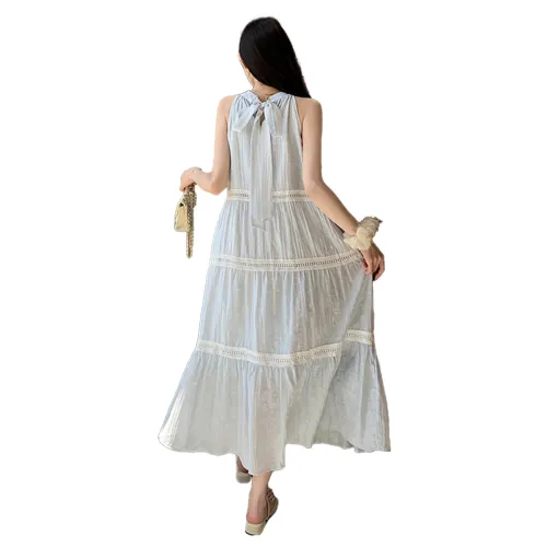 TEME Sleeveless Dresses Women's Light Blue