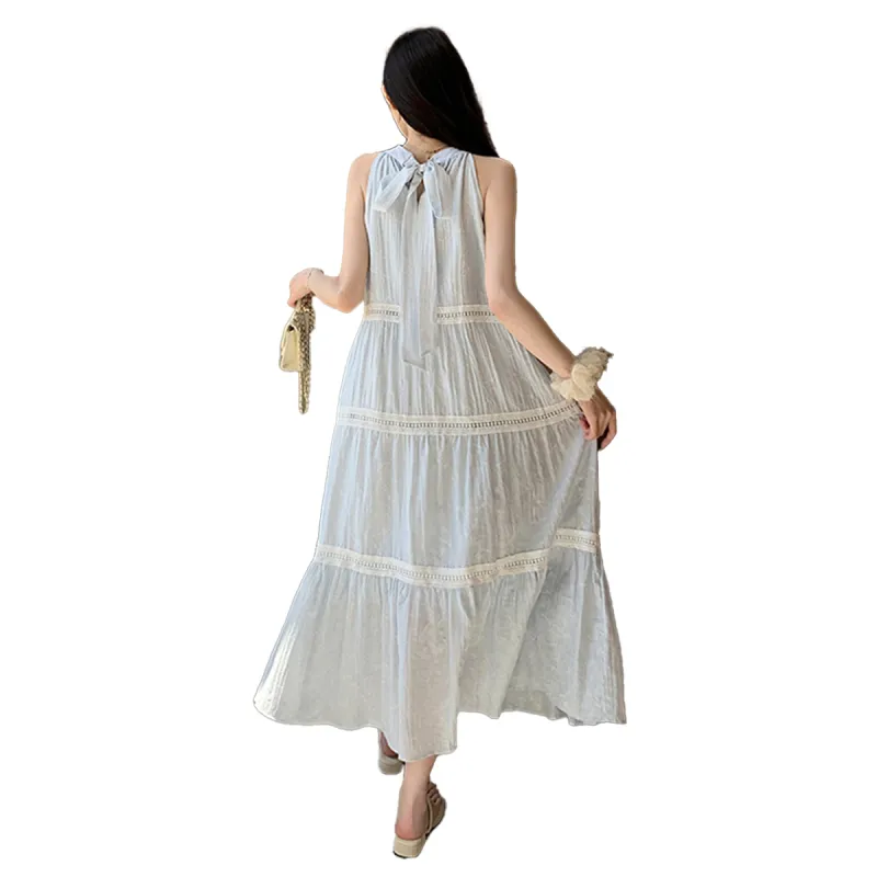 TEME Sleeveless Dresses Women's Light Blue-0