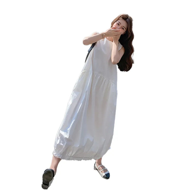 TEME Sleeveless Dress Women's White-1