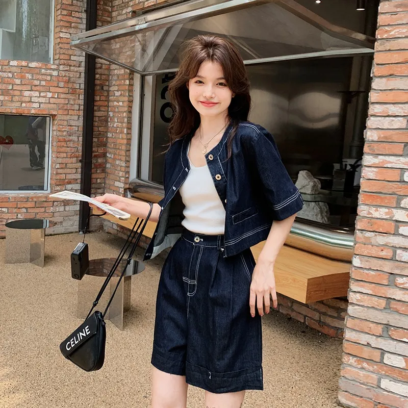 TEME Casual Suit Women's Dark Blue-1