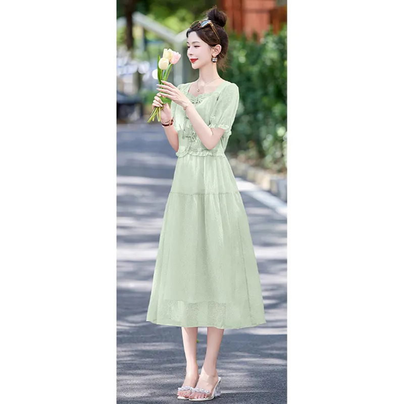 TEME Short Sleeved Dress Women's-7