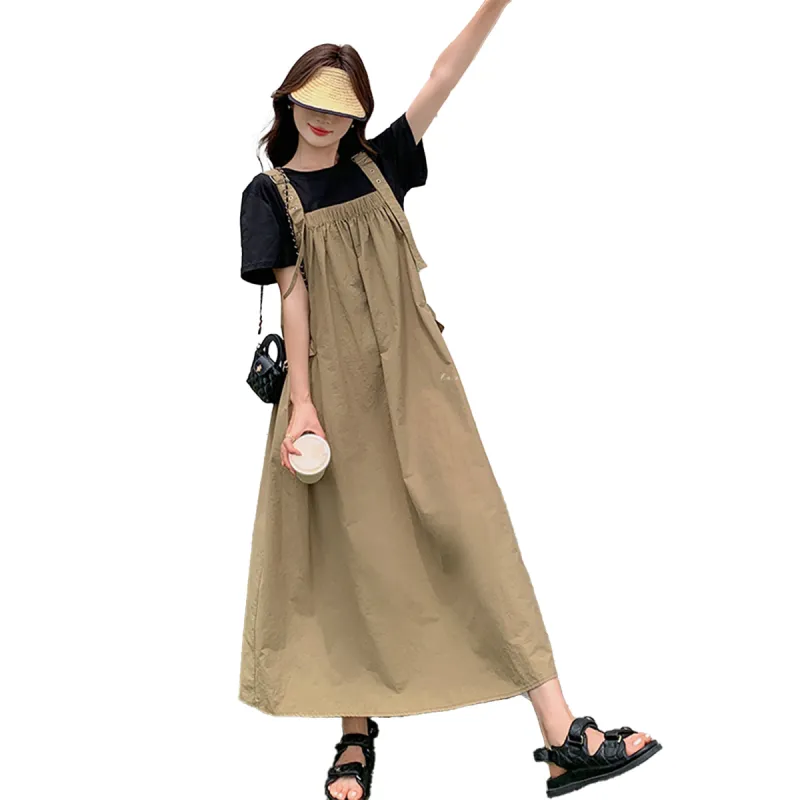 TEME Slip Dress Women's Light Brown-2