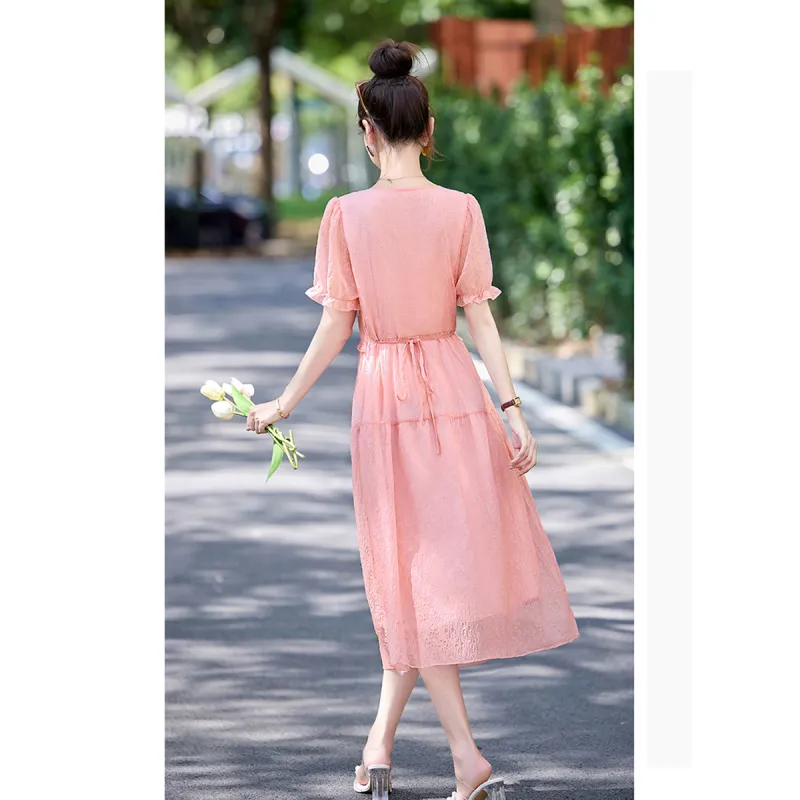 TEME Short Sleeved Dress Women's-5