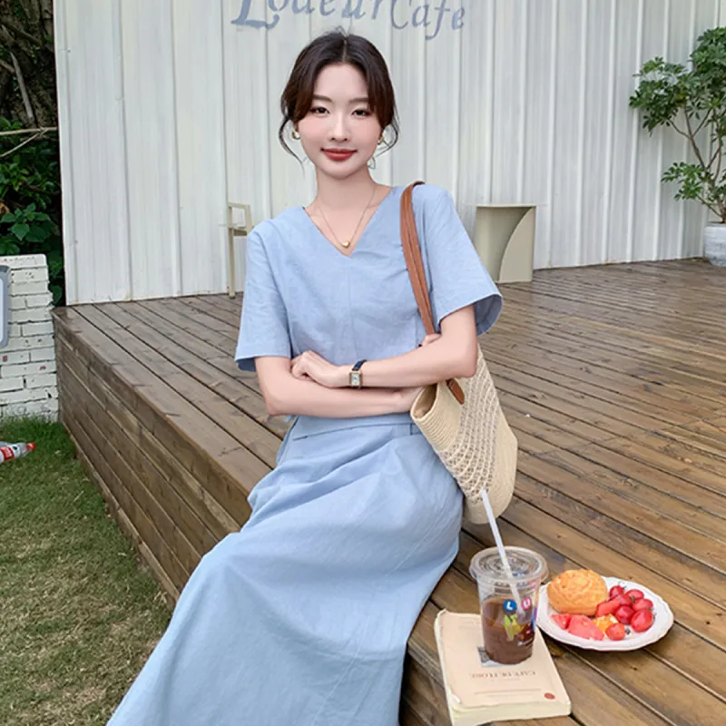 TEME Short Sleeved Dress Women's-7