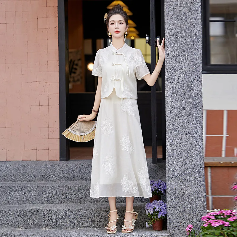 TEME Two Piece Skirt Sets Women's-5