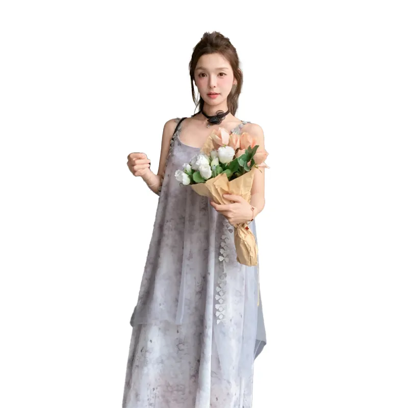 TEME Slip Dresses Women's Gray-3