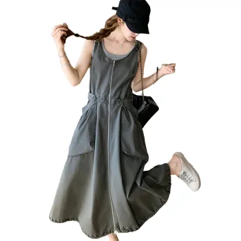 TEME Sleeveless Dresses Women's Dark Gray